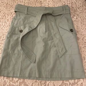 $120 msrp NWT Ann Taylor a line tie front cargo skirt 0P